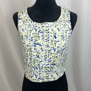 Mark Abstract Print Sleeveless Cropped Top Woman’s size medium